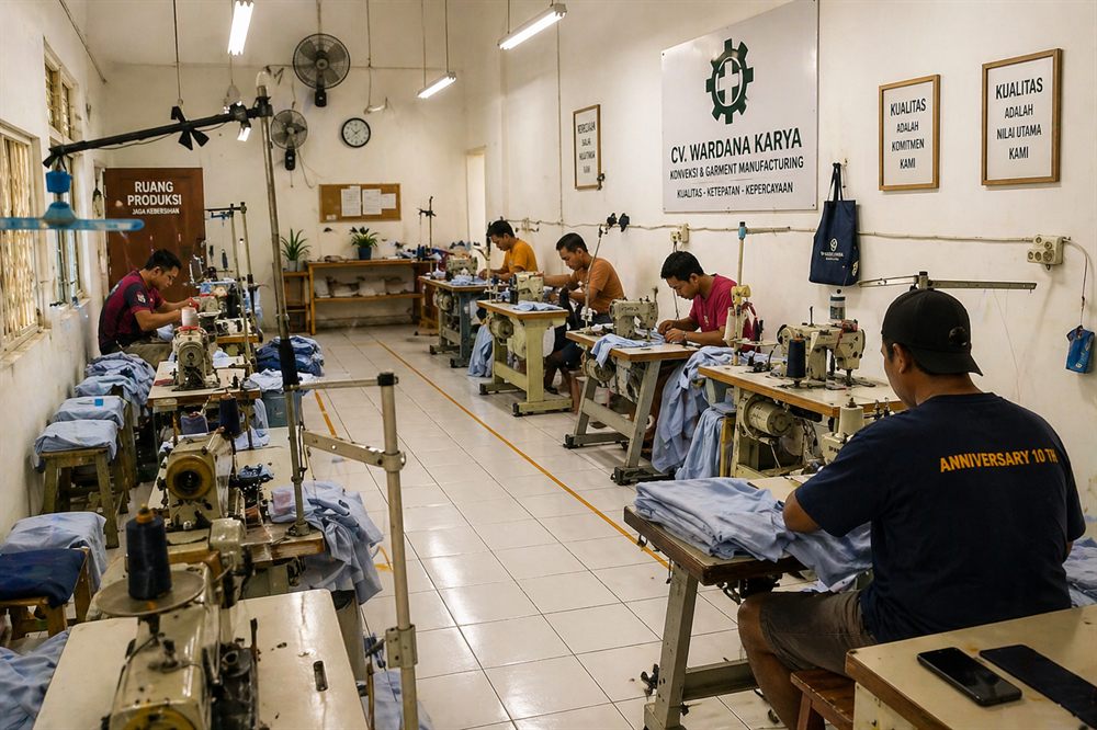 Workshop produksi konveksi